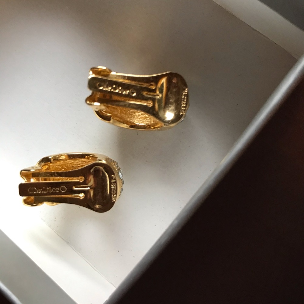 Vintage Christian Dior Swarovski crystal earrings - Picture 8 of 8